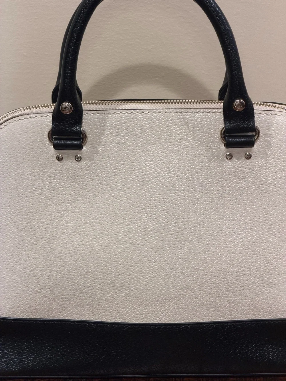 Kate Spade Black & Cream Dome Handbag